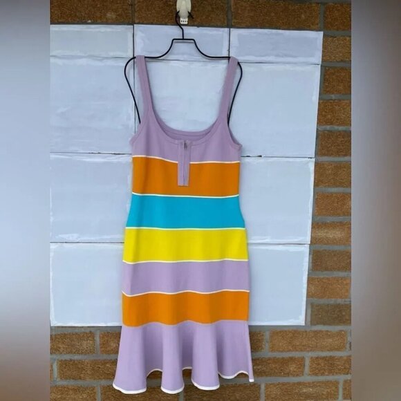 Tanya Taylor Noreen Colorblock Dress large - Picture 6 of 16